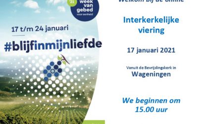 Interkerkelijke viering zondag 17 januari