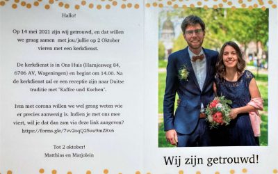 Bruiloft Matthias & Marjolein – 2 oktober