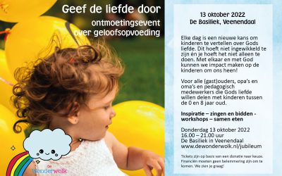 Ontmoetingsevent over geloofsopvoeding op 13 oktober