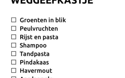 Inzameling weggeefkastje